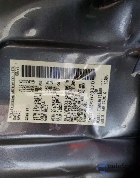 2023 Nissan Rogue S из США, поврежденный, VIN 5N1BT3AB8PC679070